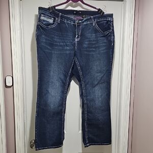Love Indigo Plus 22P Bootcut Flap Pocket Jean